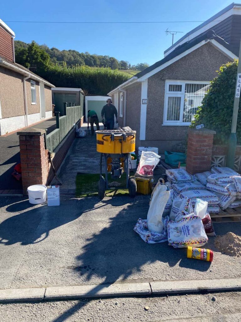 This is a photo of a resin path installed in Cheshire by Cheshire Resin Drives