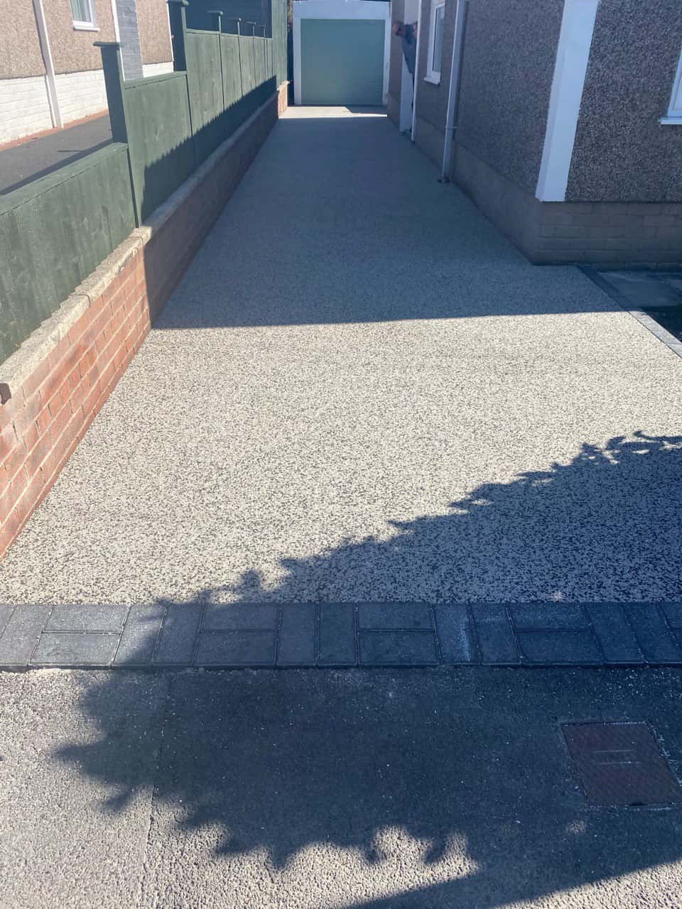 This is a photo of a resin path installed in Cheshire by Cheshire Resin Drives